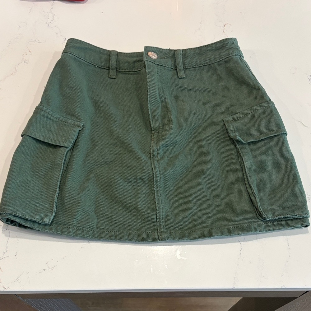 Princess Polly Olive Green Cargo Mini Skirt